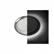 Светильник Ecola GX53 LD5300 светильник встраив. без рефл. с подсветкой Хром